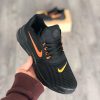 A Kalite Çakma Nike Duralon Siyah-Turuncu Unisex Spor Ayakkabı