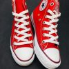 Çakma Converse Kırmızı Bilekli Ayakkabı