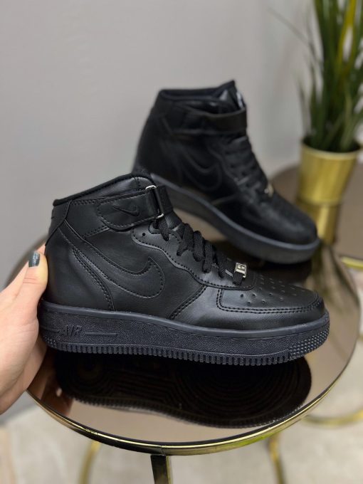 Çakma Nike Airforce Bilekli Full Siyah Ayakkabı